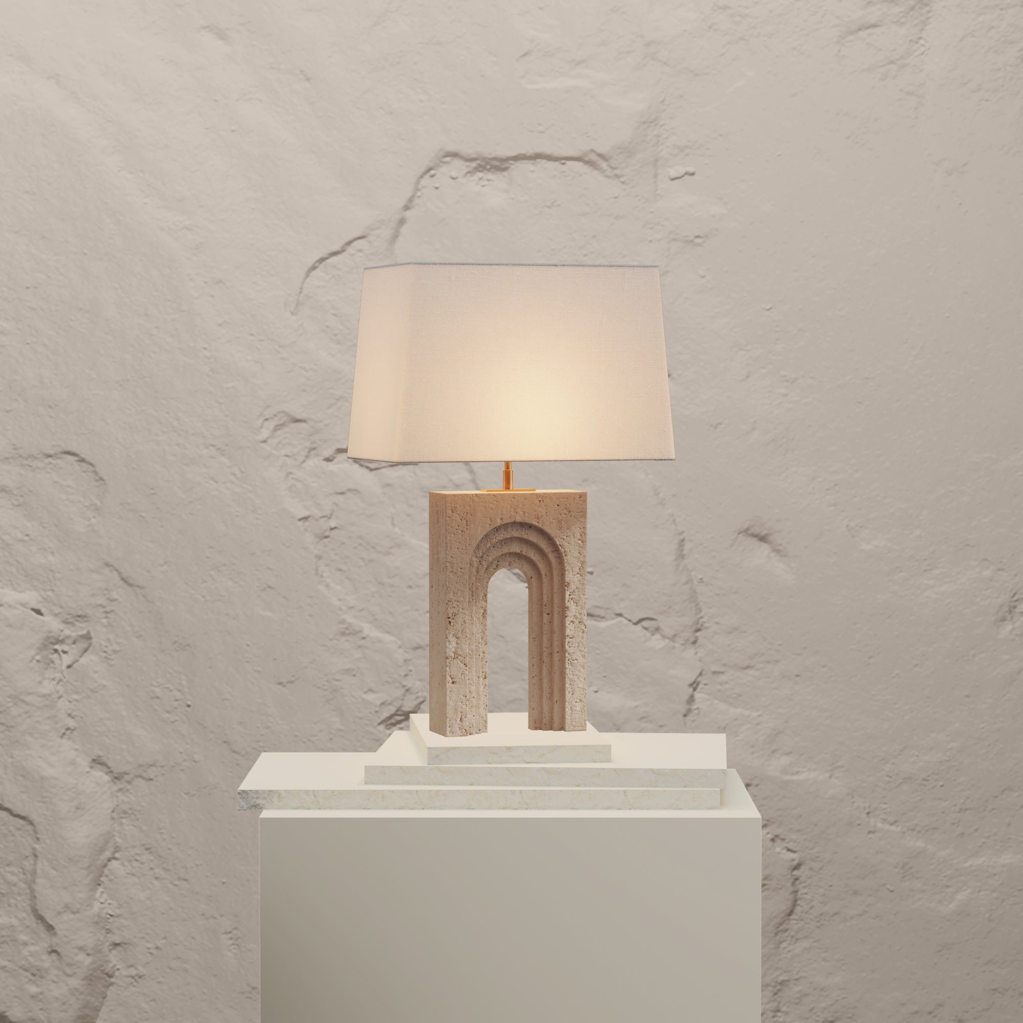 GATEWAY TRAVERTINE LAMP - PREORDER